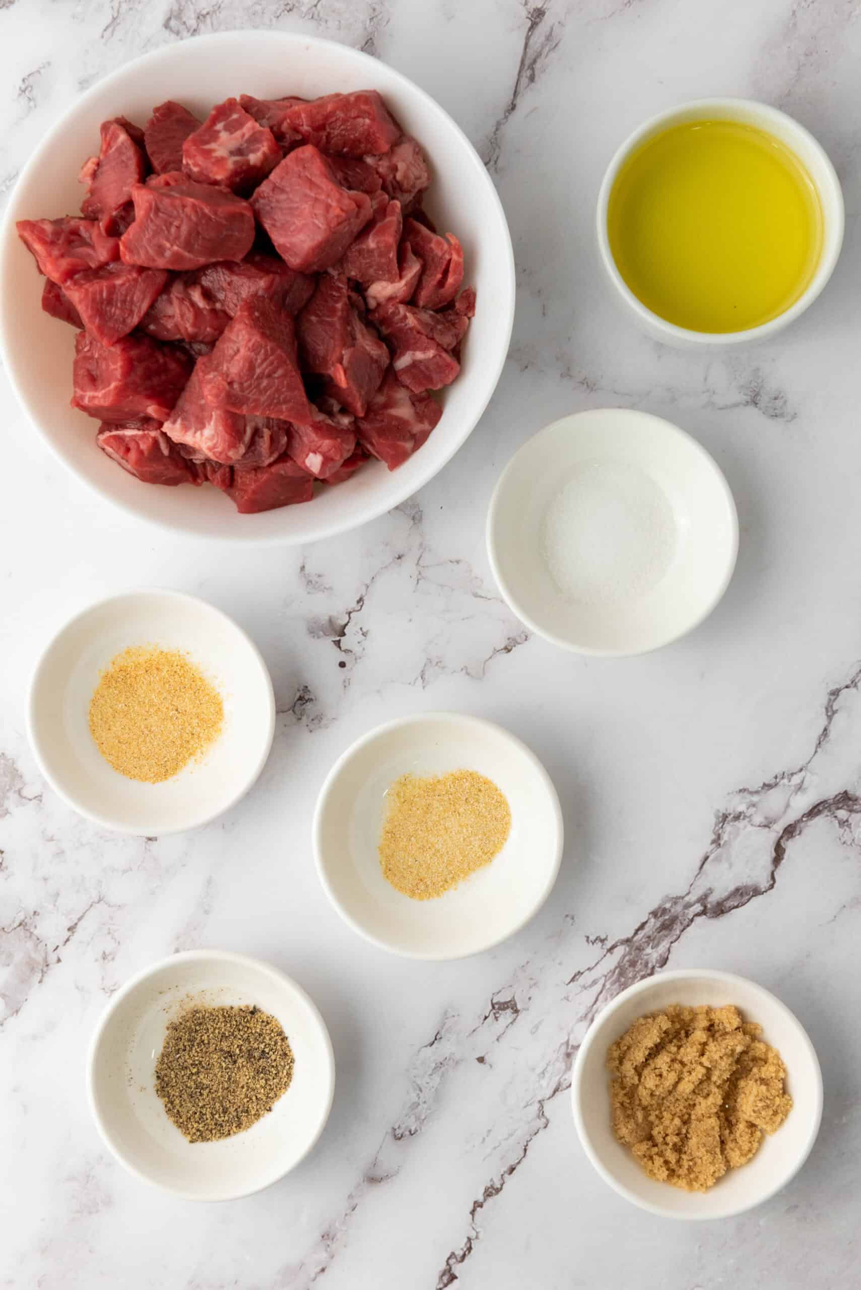 Garlic Butter Steak Bite Ingredients