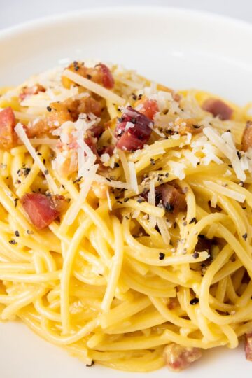 authentic italian spaghetti carbonara