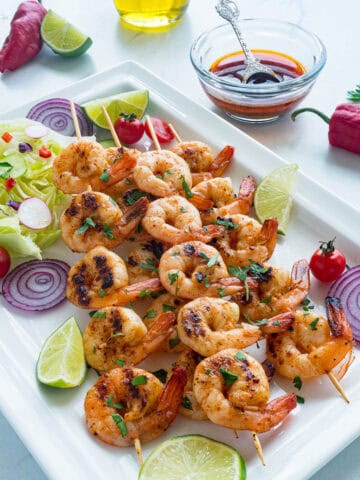 Chipotle Lime Shrimp Kabobs