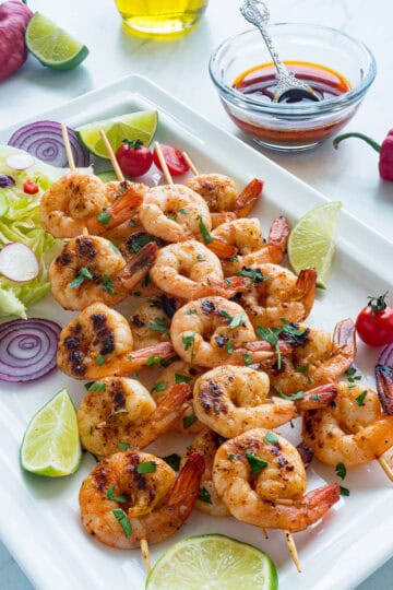 Chipotle Lime Shrimp Kabobs