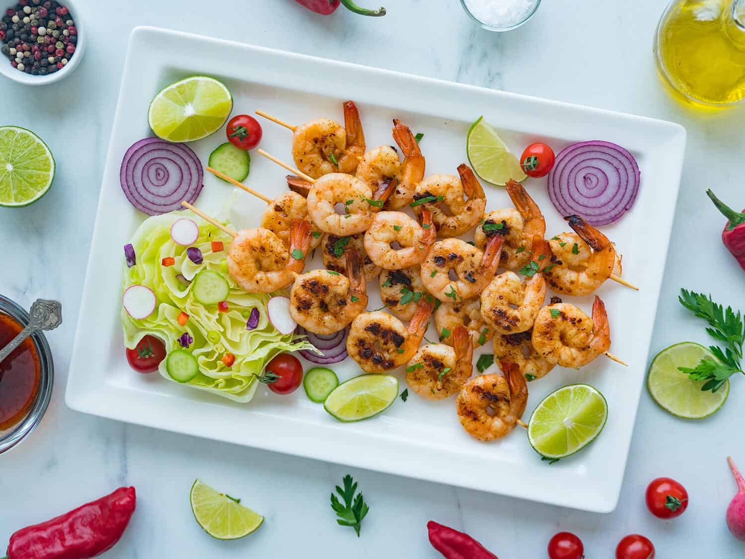 Chipotle Lime Shrimp Kabobs