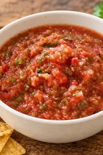 homemade fresh tomato salsa