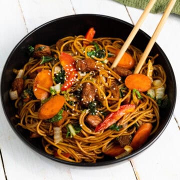 instant pot pork lo mein