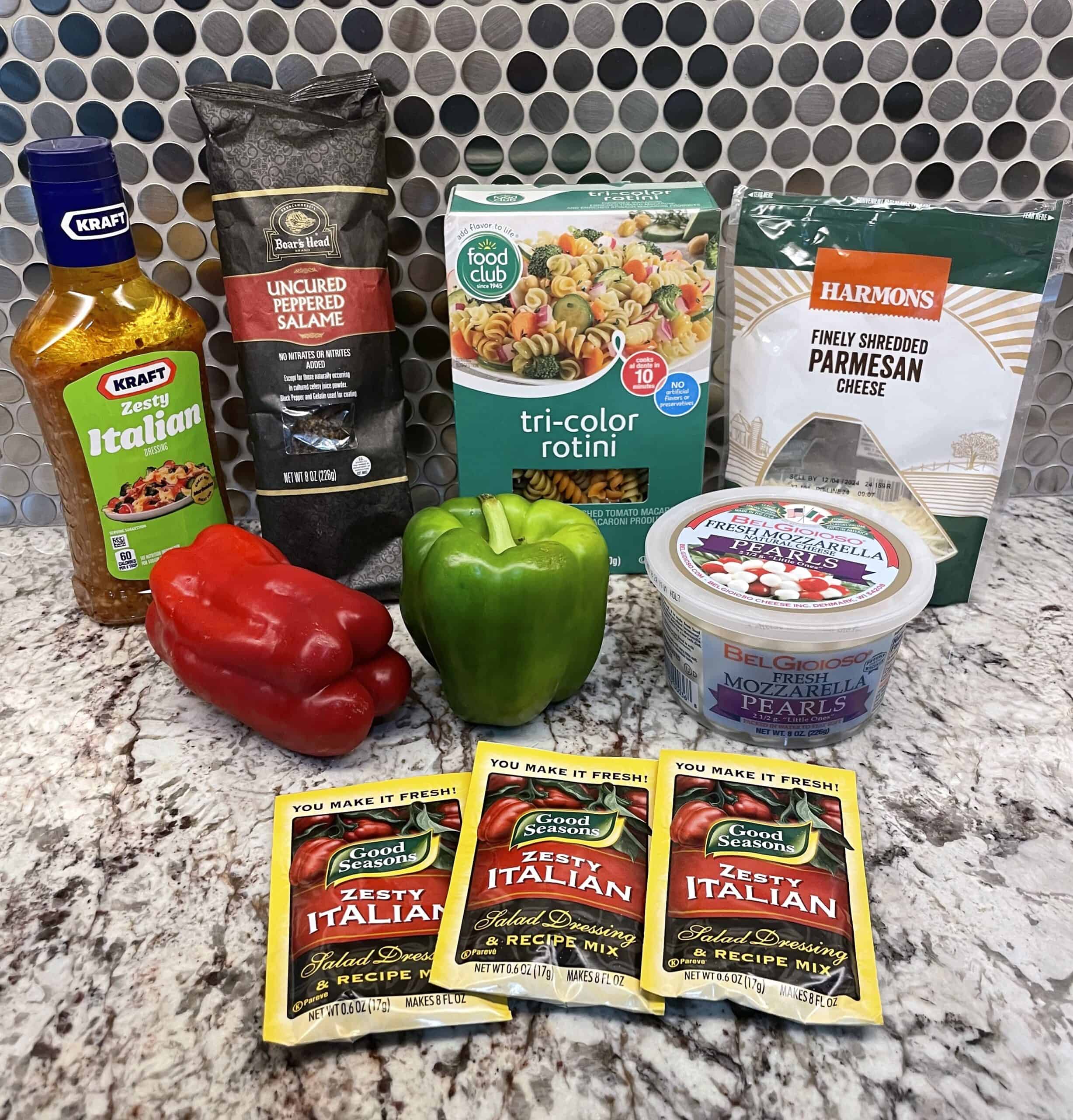 zesty italian pasta salad ingredients