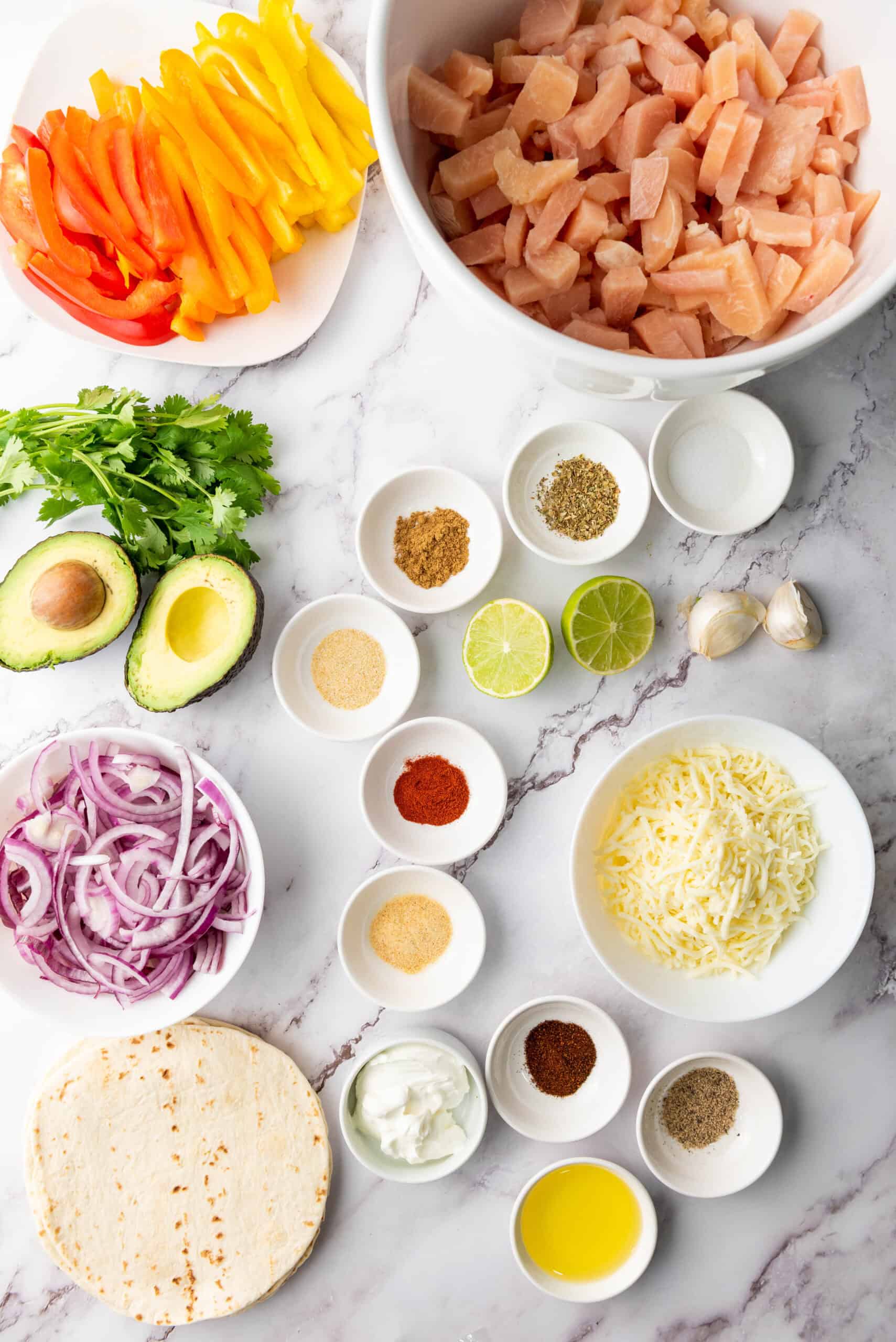 sheet pan chicken fajita ingredients