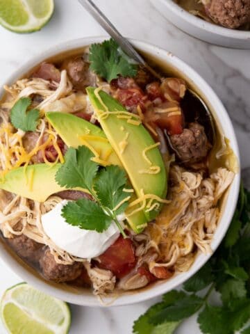 slow cooker taco soup