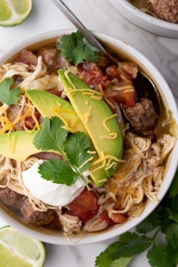 slow cooker taco soup