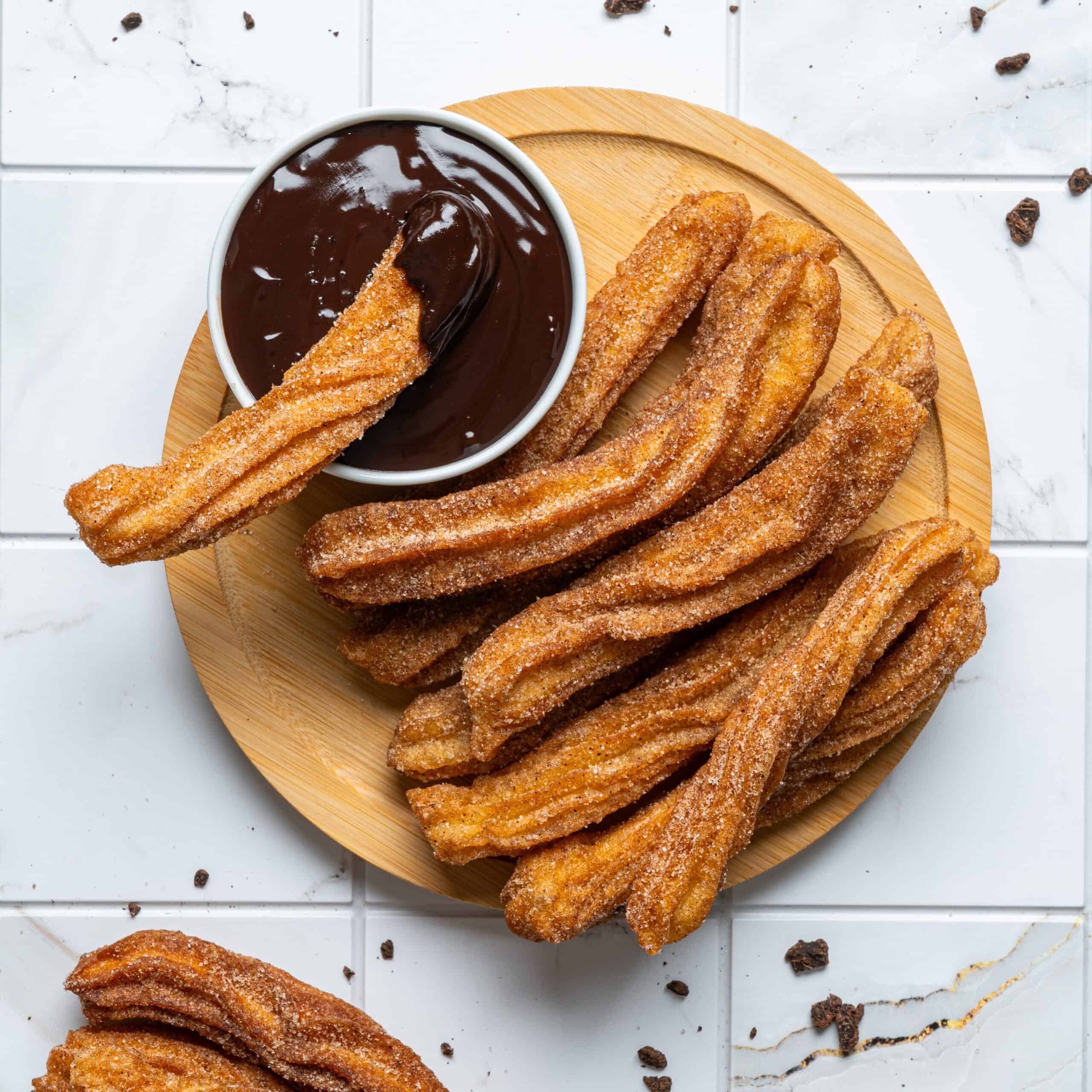 easy churros with dip