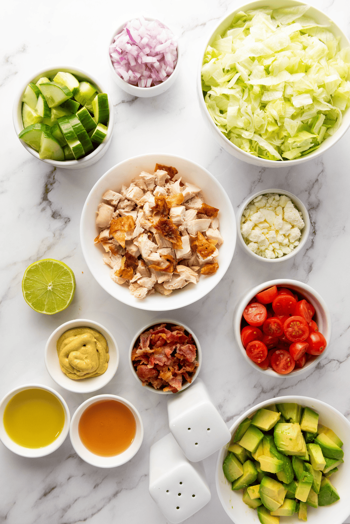 chopped chicken salad ingredients