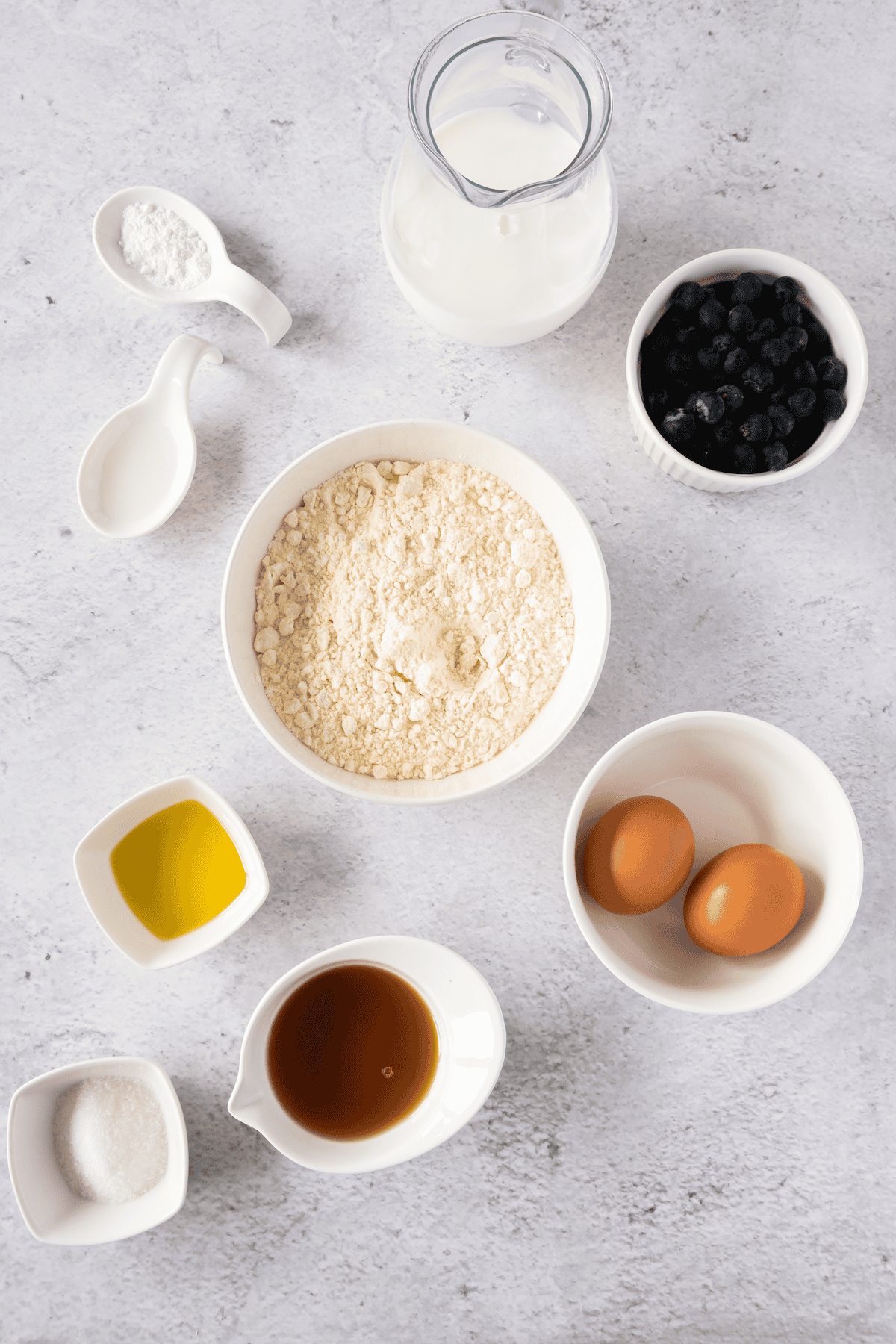 gluten free blueberry pancake ingredients