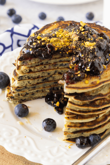 gluten free blueberry pancakes