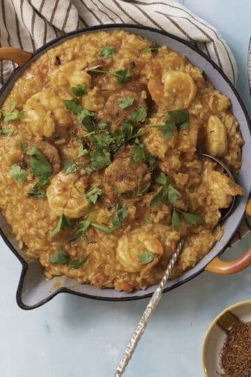 shrimp saffron paella