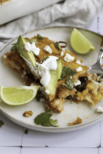 black bean and rice enchiladas