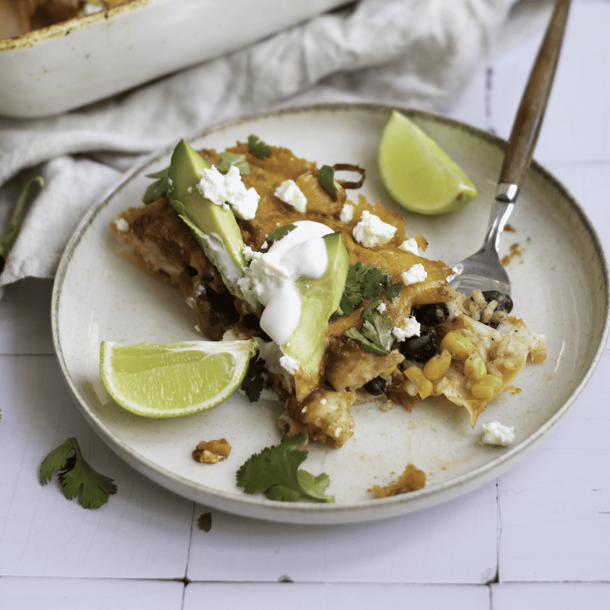 black bean and rice enchiladas