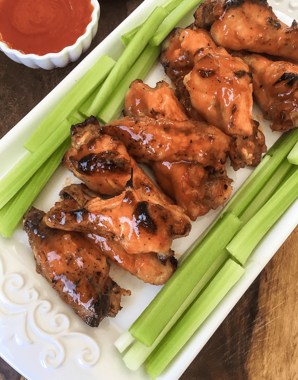 instant pot buffalo wings overhead