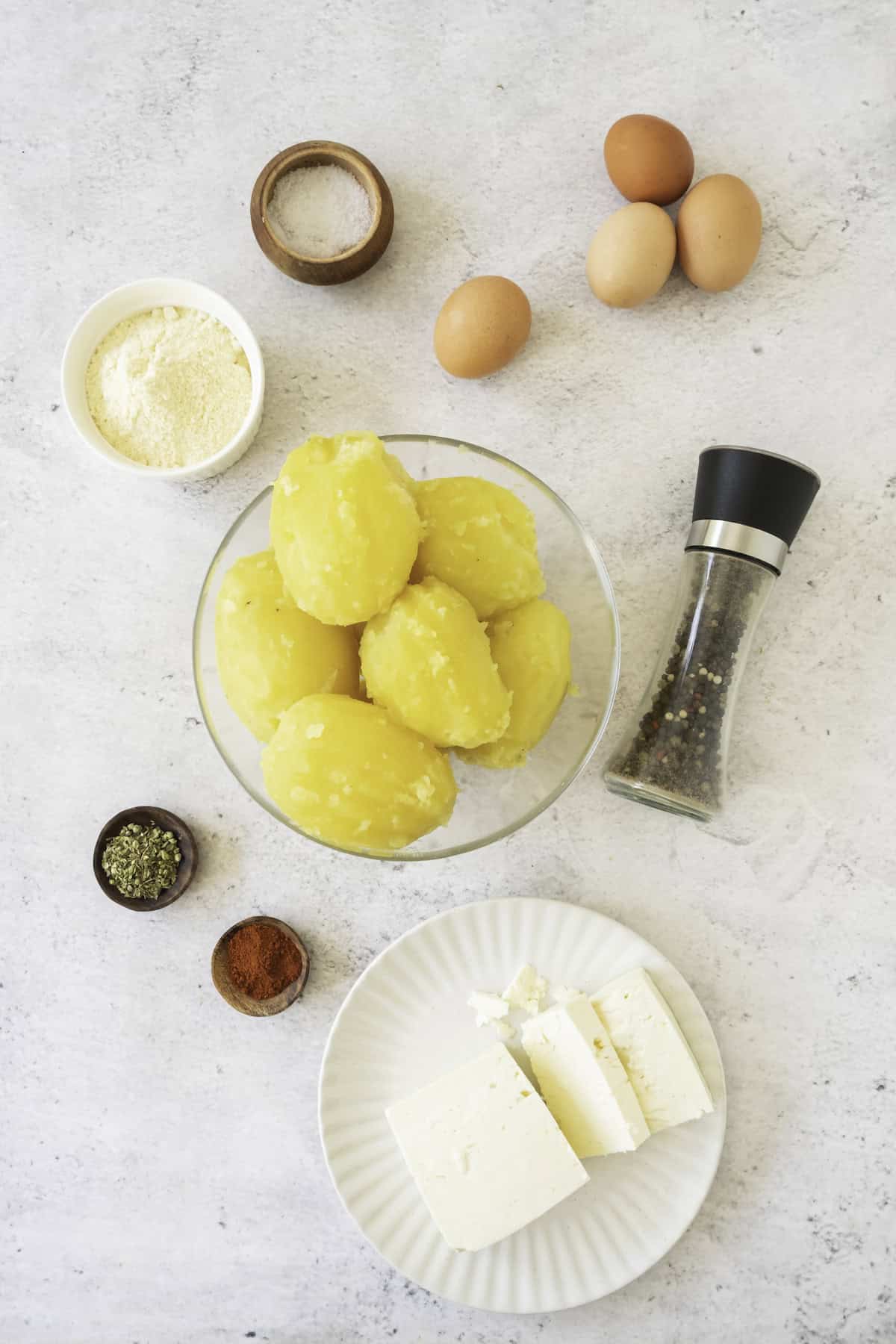 easy potato fritter ingredients